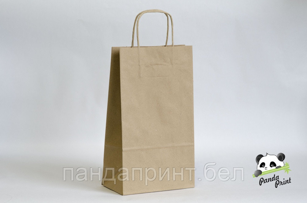 Крафт-пакет с кр. ручкой 170х90х312, крафт