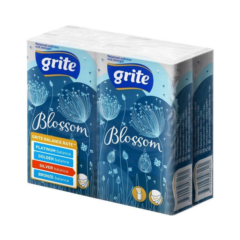 Бумажные носовые платки Grite Blossom 4x10