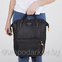 Рюкзак-сумка, отдел на молнии, 2 наружных кармана, 2 боковых кармана, цвет чёрный, фото 6