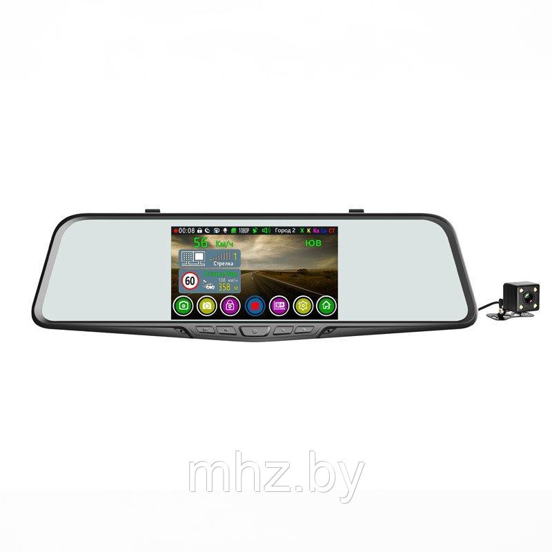 Автомобильный видеорегистратор-зеркало с радар-детектором GPS и 2-я камерами Eplutus GR-51 - фото 3 - id-p116558521