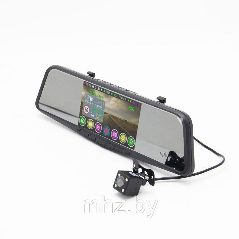 Автомобильный видеорегистратор-зеркало с радар-детектором GPS и 2-я камерами Eplutus GR-51 - фото 4 - id-p116558521