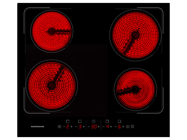 Варочная панель электрическая NORMANN BHC-6410A.BK
