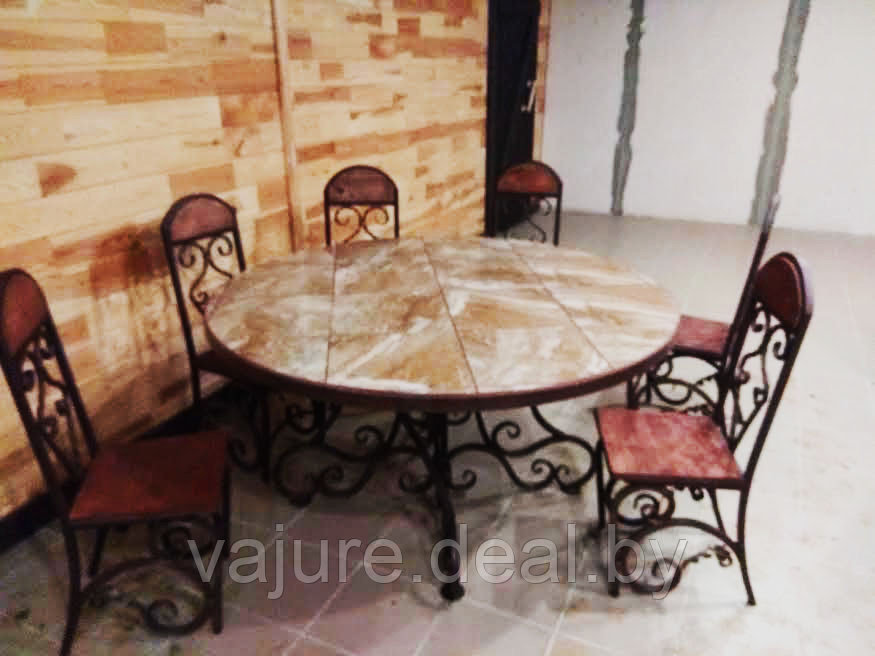 Набор мебели с круглым столом - фото 1 - id-p116568618