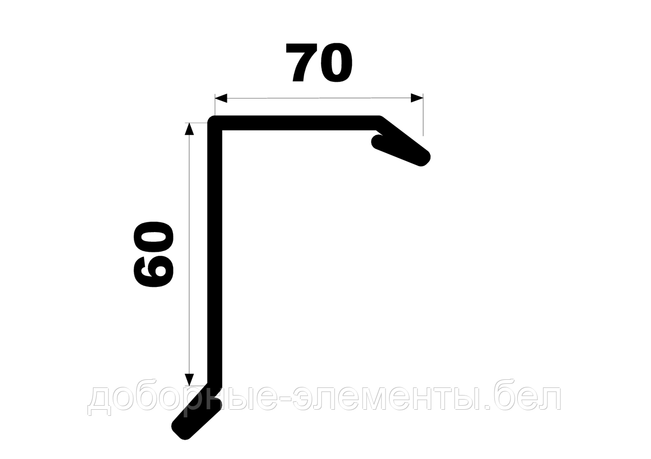 Ветровая для ондулина 60х70 мм за 1 час - фото 1 - id-p116578150