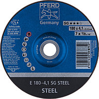 Круг зачистной (обдирочный) 180 мм, толщина 4,1 мм по стали  E 180-4,1 SG STEEL, Pferd, Германия
