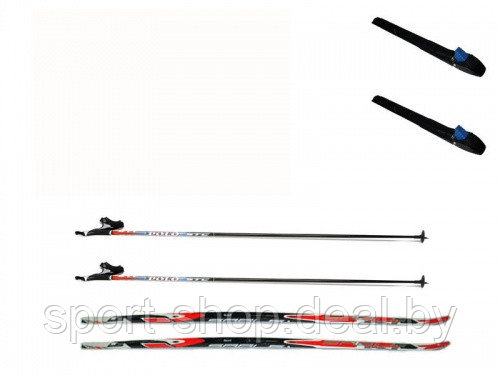 Комплект лыжный STC с креплением SNS и палками,лыжный комплект,лыжи - фото 1 - id-p103989590