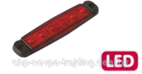 Фонарь габаритный передний LED (красный) 12-24V