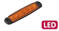 Фонарь габаритный передний LED (оранжевый) 12-24V