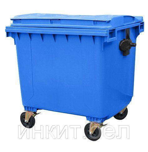 Контейнер для мусора пластиковый 1100 л синий, Иран