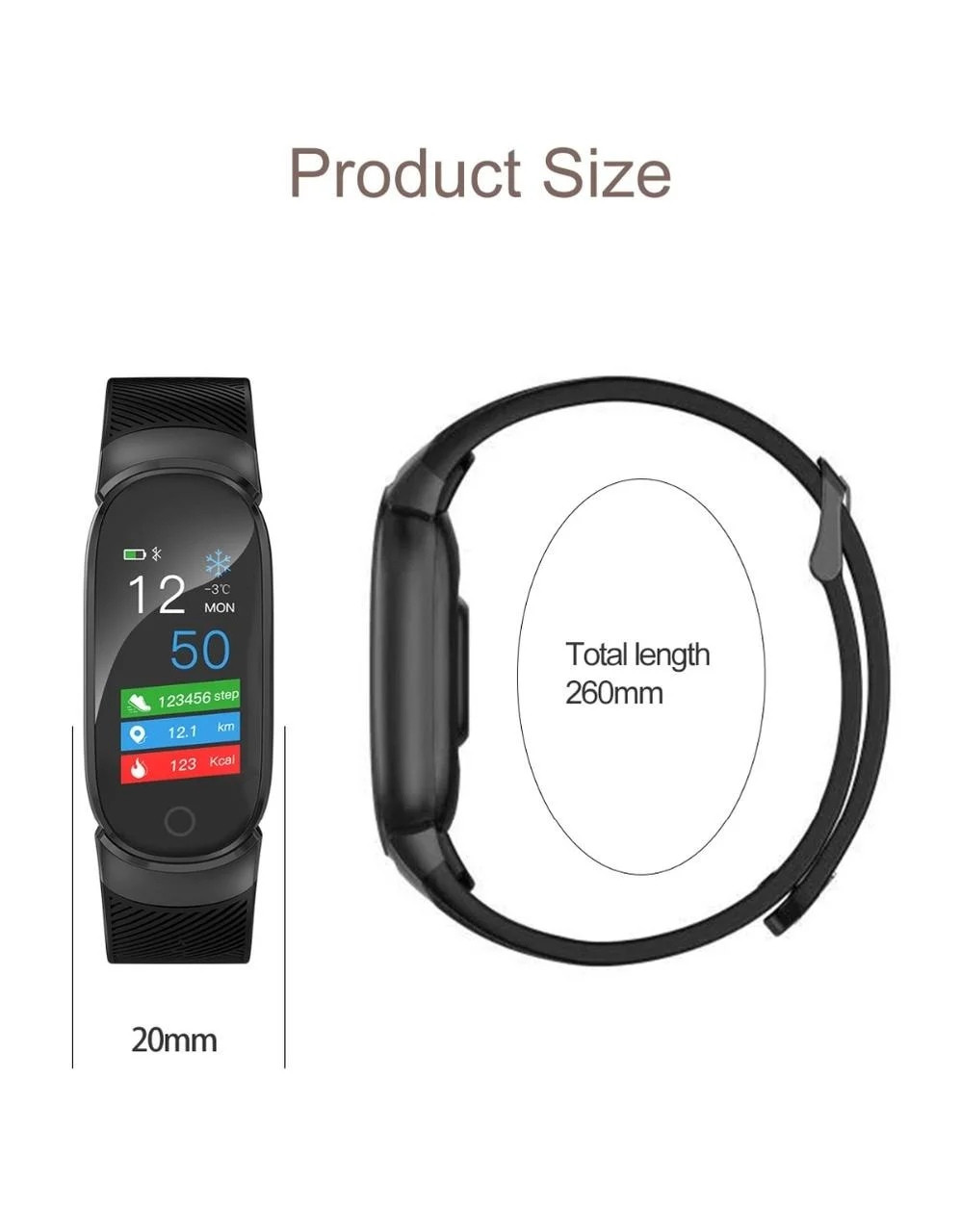 Смарт-браслет Smart Bracelet Unleach Your Run QW16 с функцией измерения артериального давления - фото 3 - id-p116635400