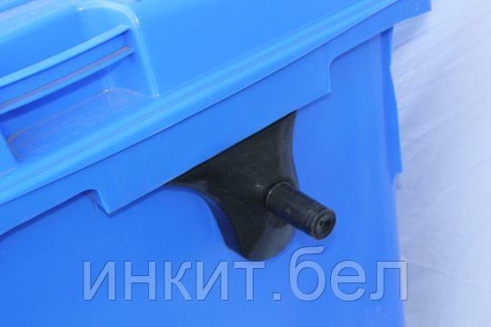 Контейнер для мусора пластиковый 660 л синий, Иран - фото 6 - id-p116635405