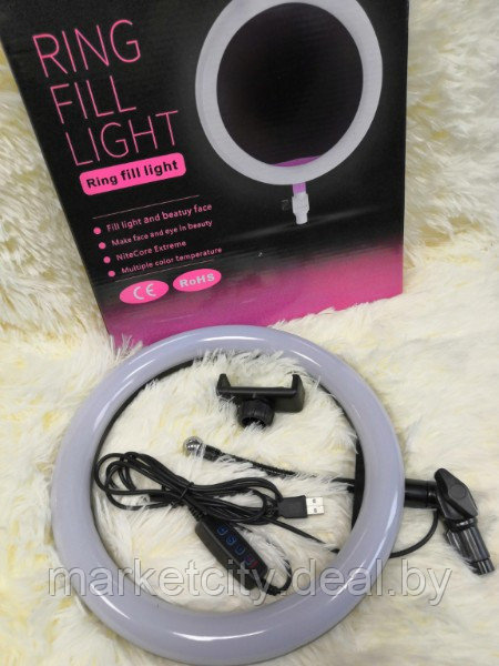 Кольцевая светодиодная лампа со штативом LED RING FILL LIGHT - фото 3 - id-p116623845