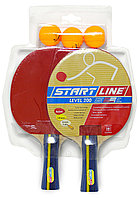 Набор START LINE: 2 Ракетки Level 200, 3 Мяча Club Select, упаковано в блистер