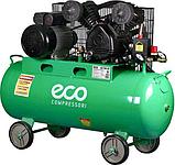 Компрессор ECO AE-704-22 (340 л/мин, 8 атм, ременной, масляный, ресив. 70 л, 220 В, 2.20 кВт), фото 3