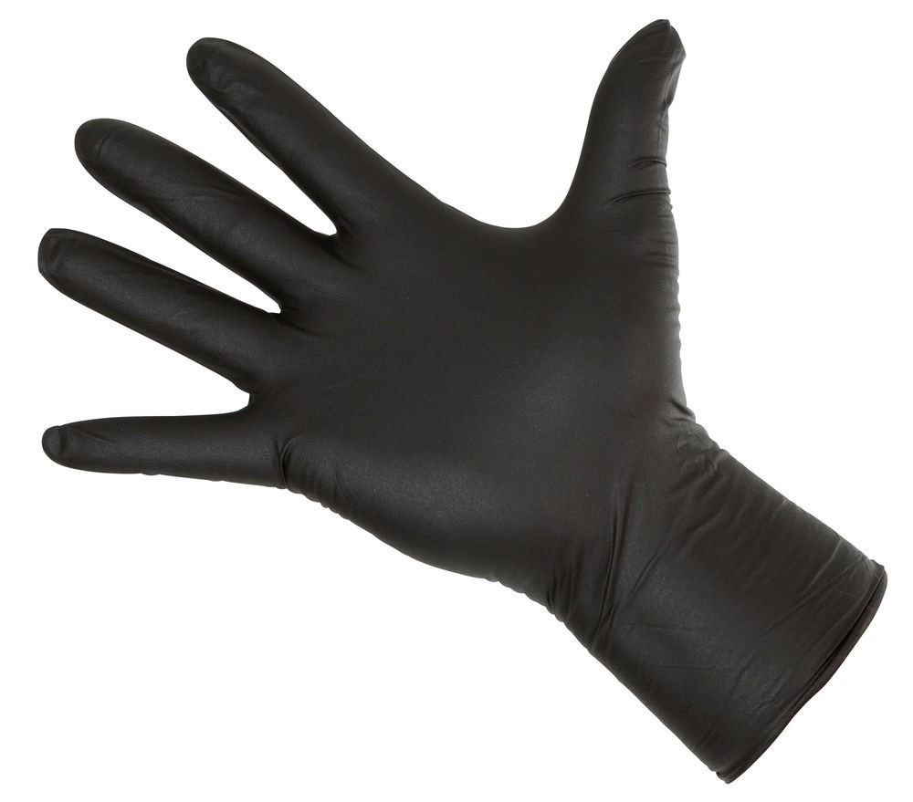 Универсальная перчатка Nitrile Long Black