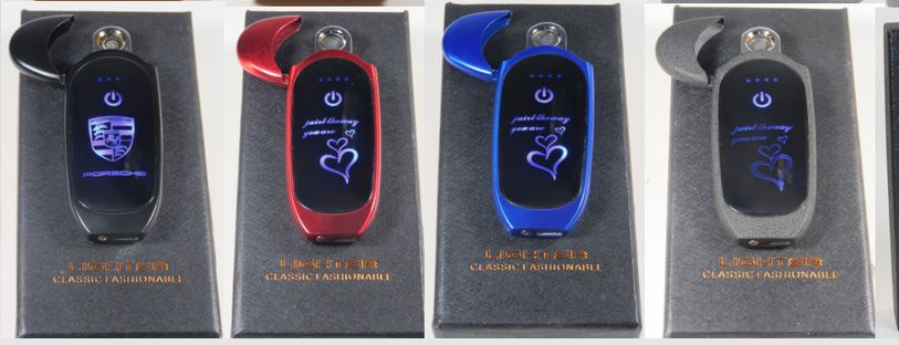 Электронная USB зажигалка с логотипом BMW в подарочной коробке - фото 4 - id-p116664988