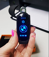 Электронная USB зажигалка с логотипом BMW в подарочной коробке