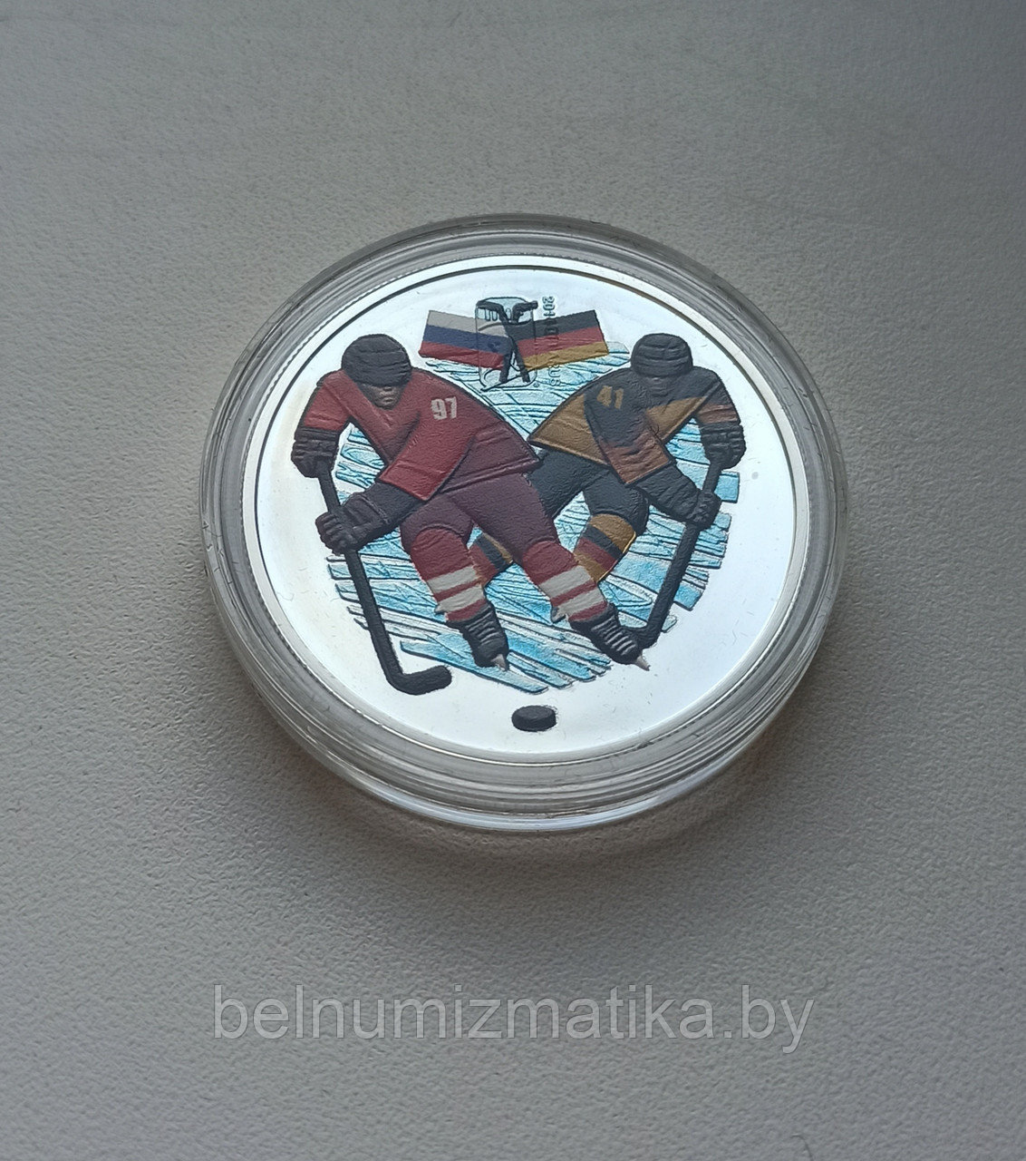 История мирового хоккея, 20 рублей 2012, Серебро, Подарочный набор из 7 монет, #BelCoinArt - фото 8 - id-p116670385