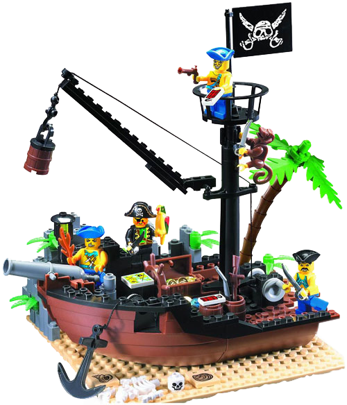 Конструктор brick пиратский корабль 306 - фото 5 - id-p7002020