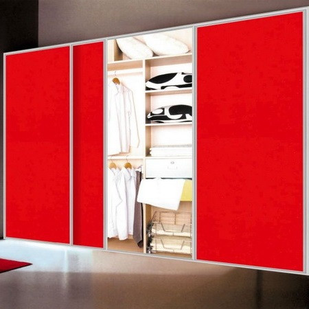 Шкаф красный, лакобель, 3.0 м /2.5 м - фото 2 - id-p6605786