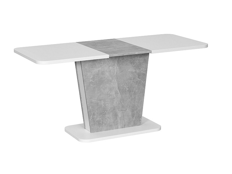 Стол обеденный Signal CALIPSO раскладной (белый мат/бетон)