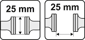 Тиски  ручные 25мм "Yato" YT-65080, фото 2