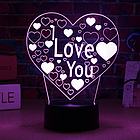 3D - светильник  "I Love You", фото 2