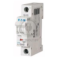 Автоматический выключатель Eaton PL7-C3/1, 1P, 3A, хар-ка C, 10kA, 1M