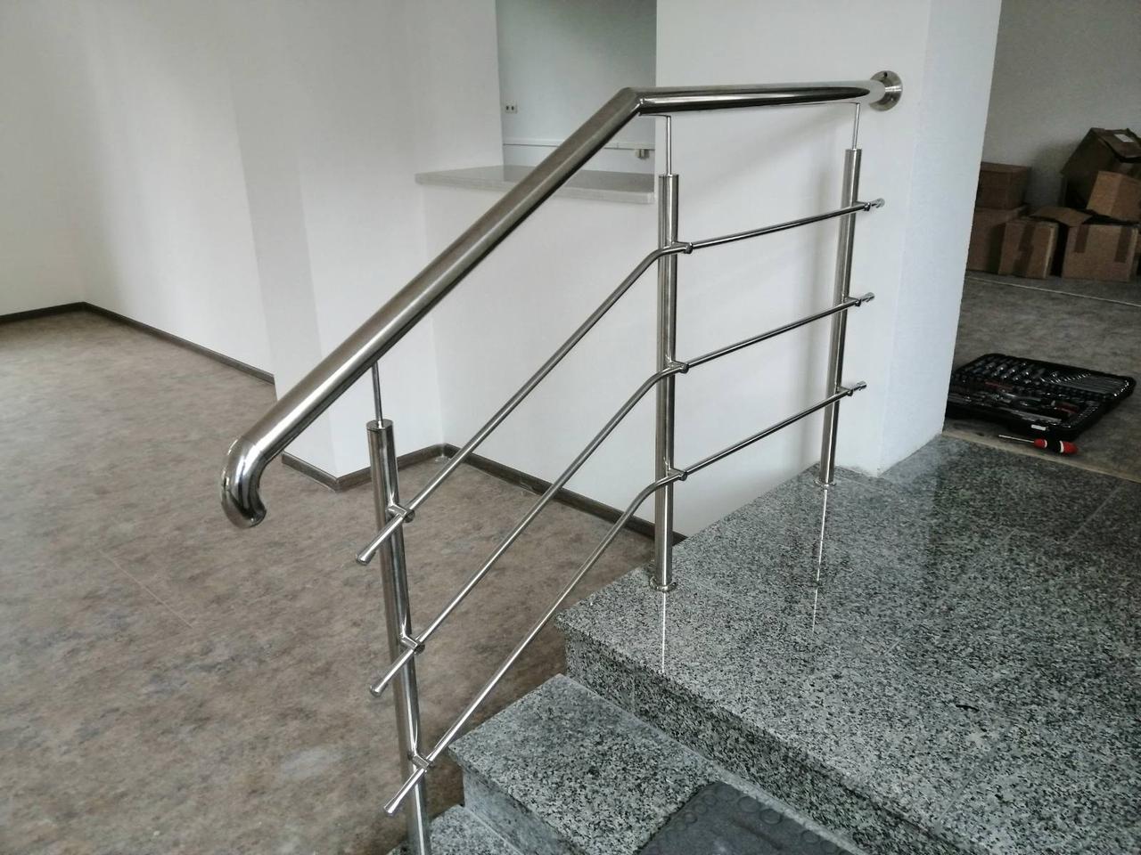 Перила из нержавеющей стали монтаж без сварки Гродно