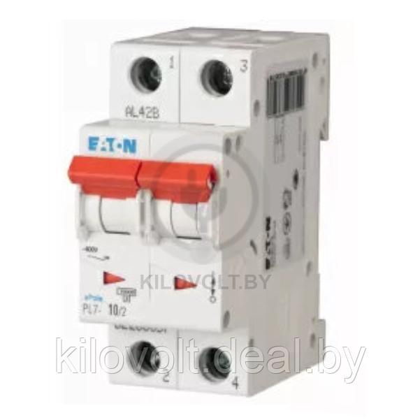 Автоматический выключатель Eaton PL7-C10/2, 2P, 10A, хар-ка C, 10kA, 2M - фото 1 - id-p116753442