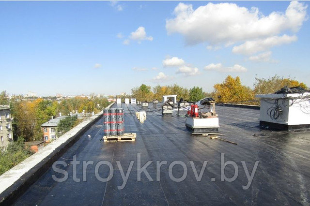 Ремонт плоской кровли Ремонт битумной кровли