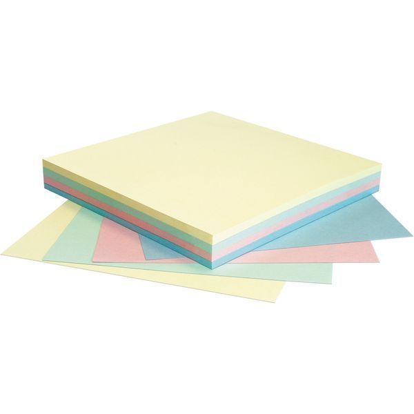 Бумага для заметок с липким слоем РАДУГА, разм. 75х75 мм, 4 цвета, 100 л., арт. 365498(работаем с юр лицами и
