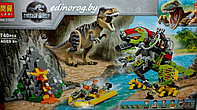 Конструктор LARI Dinosaur World Бой тираннозавра и робота-динозавра  740 дет ., фото 1