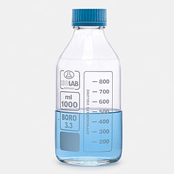 Бутыль прозрачная, GL 45, градуированная, автоклавируемая 1000