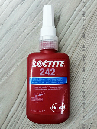 Резьбовой фиксатор средней прочности Loctite 242 50 мл, фото 2