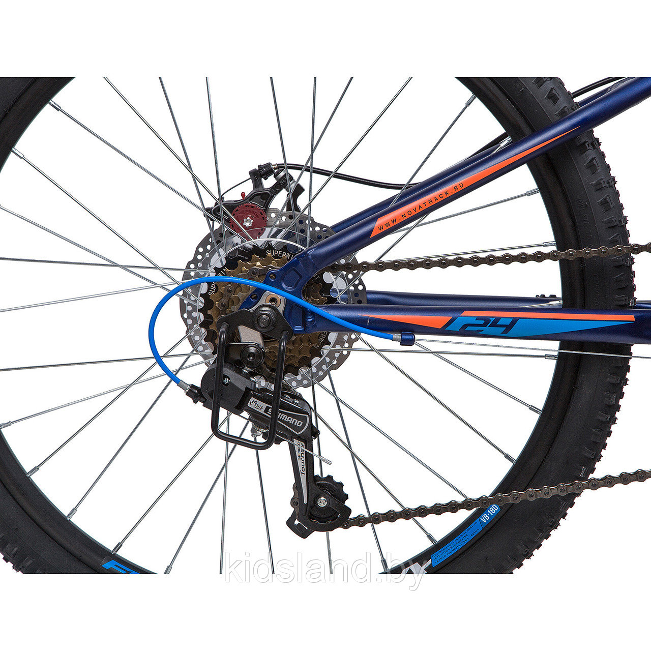 Велосипед Novatrack Lumen Disc 24" (синий) - фото 6 - id-p116830966