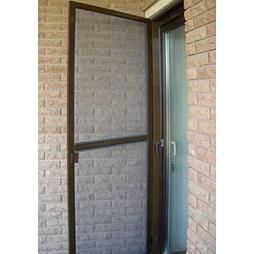 Москитная дверь коричневая