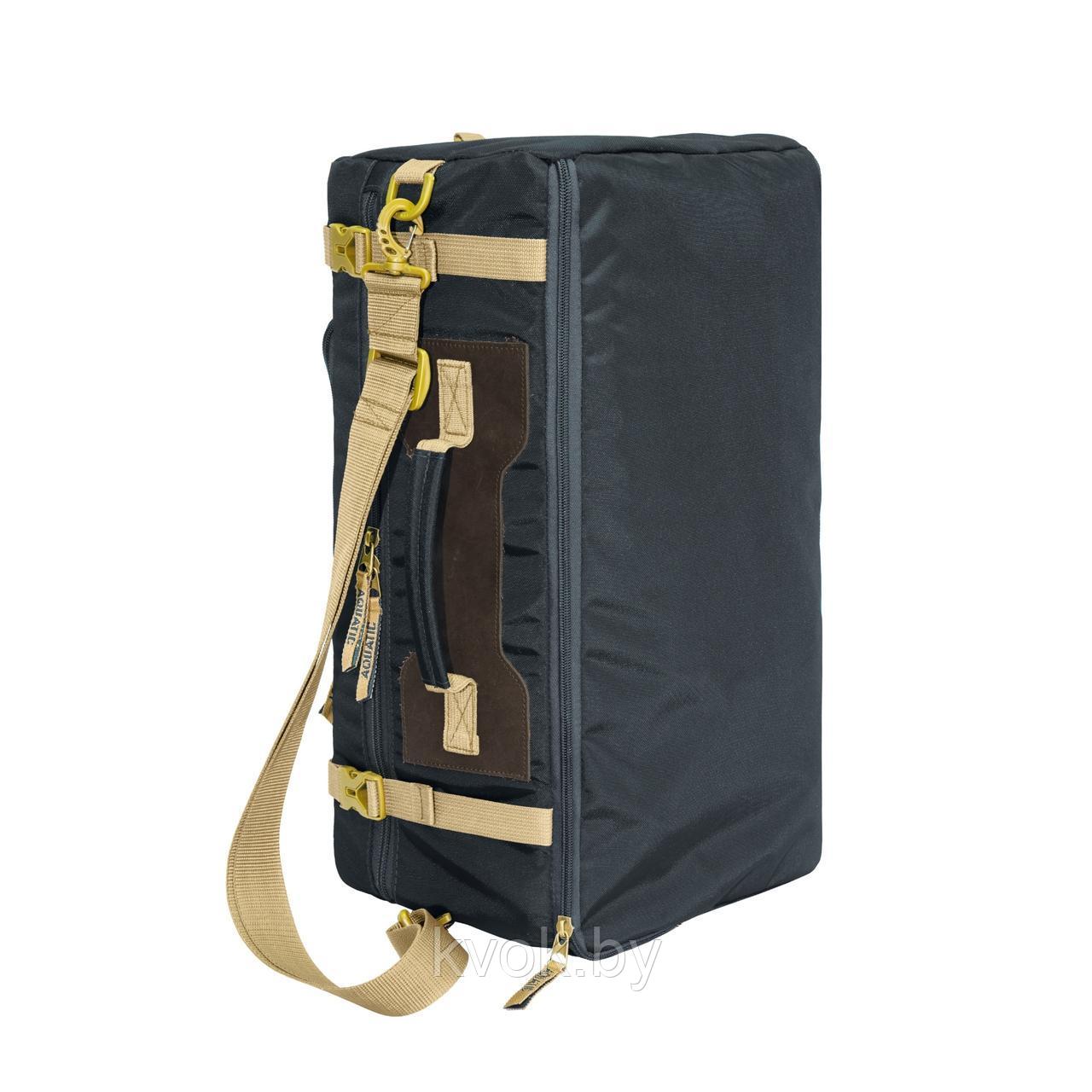 Сумка-рюкзак AQUATIC С-27ТС с кожаными накладками (цвет: темно-серый) - фото 3 - id-p116835151