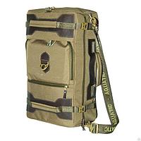 Сумка-рюкзак AQUATIC С-27Х с кожаными накладками (цвет: хаки), фото 1