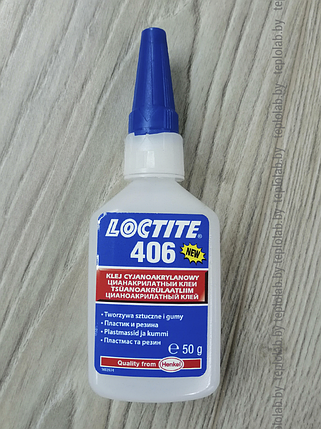 Моментальный клей для эластомеров Loctite 406 50 мл, фото 2