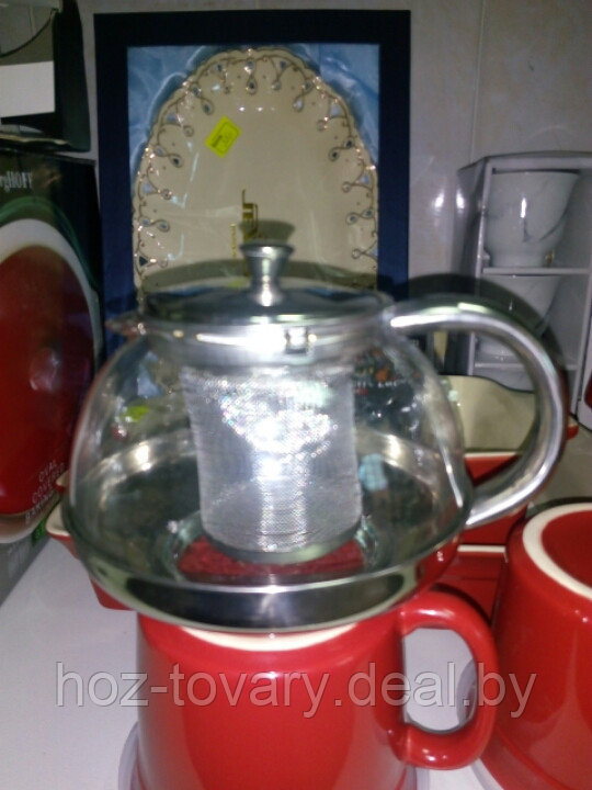 Чайник Kamille заварочный  стеклянный  0,8 л арт. KM 4316