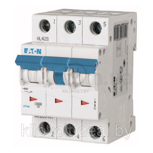 Автоматический выключатель Eaton PL7-C20/3, 3P, 20A, хар-ка C, 10kA, 3M 263410 - фото 1 - id-p116861821