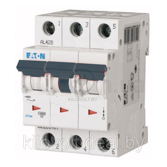 Автоматический выключатель Eaton PL7-C40/3, 3P, 40A, хар-ка C, 10kA, 3M 263413 - фото 1 - id-p116861905