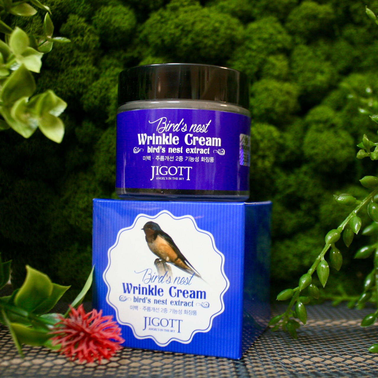 Крем для лица с экстрактом ласточкиного гнезда Jigott Bird’S Nest Wrinkle Cream, 70 мл