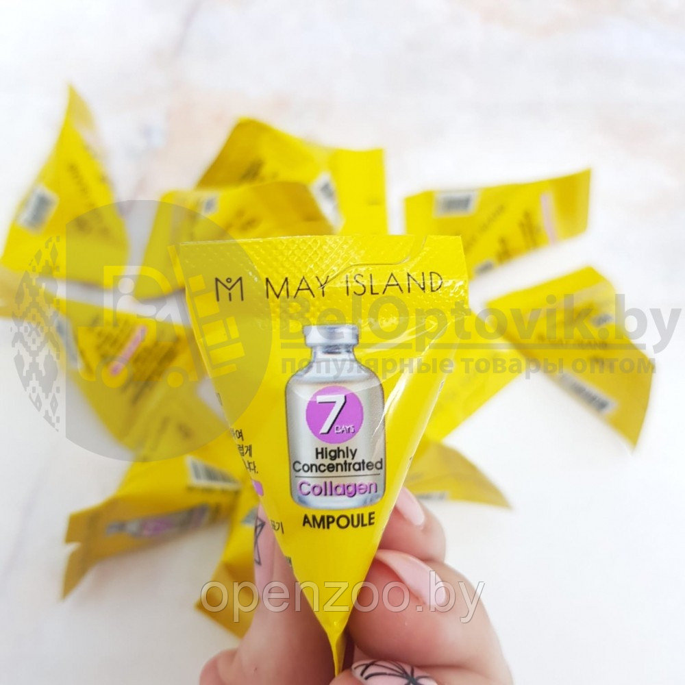 Ликвидация Сыворотка для лица 7 Days Highly Ampoule, 3g Original Korea С коллагеном Collagen Ampoule - фото 3 - id-p116897173