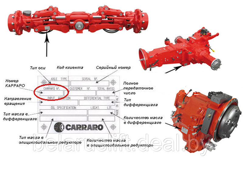 СARARRO мосты запчасти - фото 6 - id-p7029763