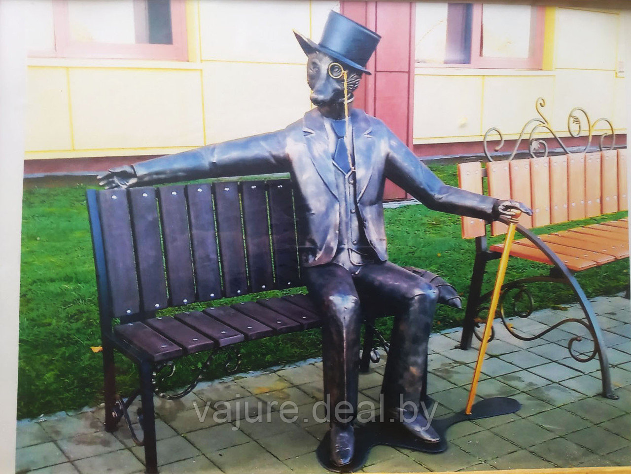Скульптура (скамейка) "Лис" - фото 1 - id-p88681825