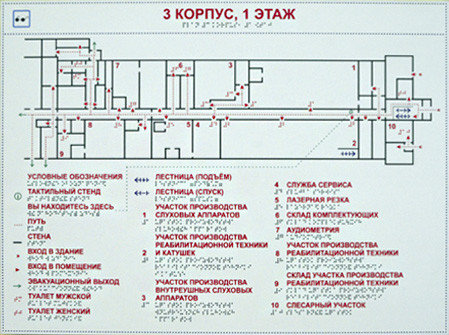 Тактильная мнемосхема (610х470 мм), ПВХ, фото 2