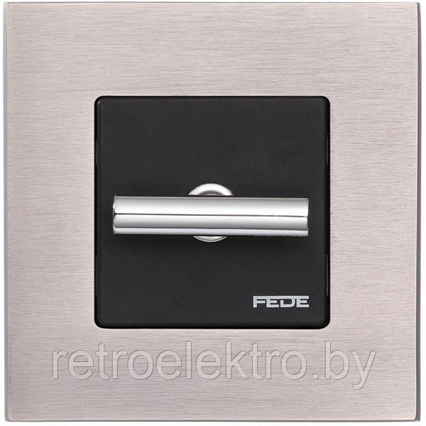 Рамка SOHO на 1 пост гор./верт., цвет Brushed Nickel, 85х85 мм