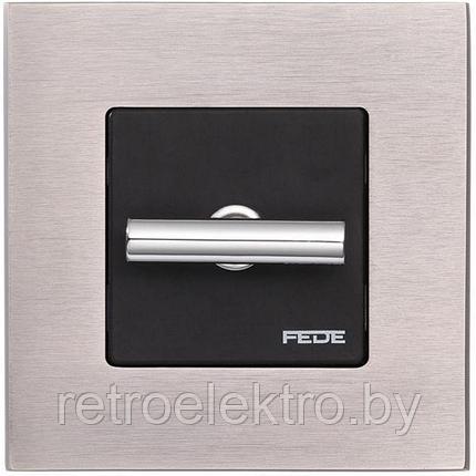 Рамка SOHO на 1 пост гор./верт., цвет Brushed Nickel, 85х85 мм, фото 2